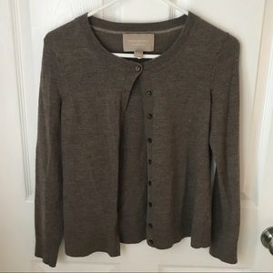 Banana Republic brown wool cardigan